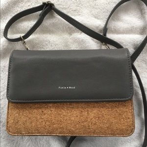 Pixie Mood ‘Jane’, grey faux leather and cork.